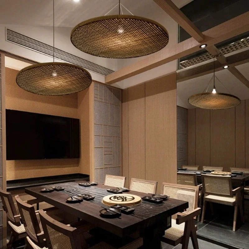 Japanese Retro Bamboo Handmade Restaurant Pendant Light Wabi Sabi Style Hotel Banquet Hall Lights Homestay Tea Room Hanging Lamp
Japanese Retro Bamboo Handmade Restaurant Pendant Light Wabi Sabi Style Hotel Banquet Hall Lights Homestay Tea Room Hanging Lamp