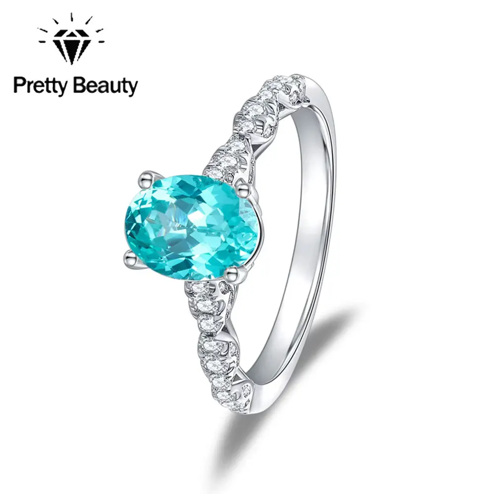 Pretty Beauty 1.5CT Oval Cut Paraiba Tourmaline Engagement Ring for Women S925 Silver Neon Blue Green Gemstone Promise Ring Gift
Pretty Beauty 1.5CT Oval Cut Paraiba Tourmaline Engagement Ring for Women S925 Silver Neon Blue Green Gemstone Promise Ring Gift
