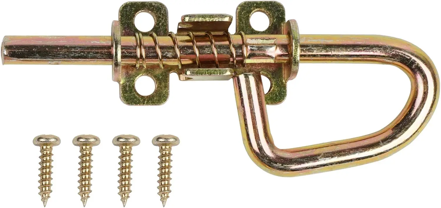 Heavy Duty Spring Barrel Bolt Latch for Shed, Gate, Door, Garden, Fence, Window, Playhouse, Chicken Coop, 1 Pack
Heavy Duty Spring Barrel Bolt Latch for Shed, Gate, Door, Garden, Fence, Window, Playhouse, Chicken Coop, 1 Pack