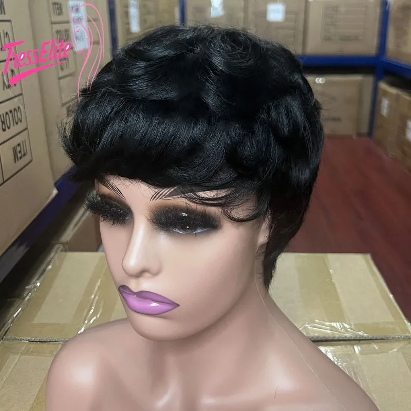 Full Human Hair Set Short Hair Cover Pixie Cut Wigs 6 Inches 100% Human Hair Brazilian Virgin Remy, 180% Density
Full Human Hair Set Short Hair Cover Pixie Cut Wigs 6 Inches 100% Human Hair Brazilian Virgin Remy, 180% Density