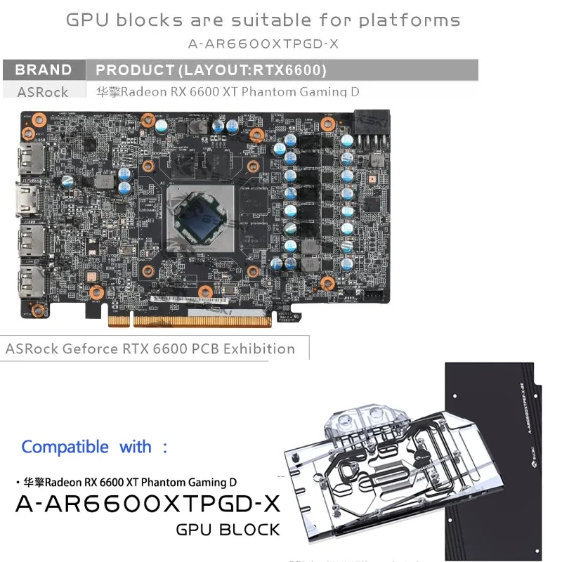 Водяной медный блок Bykski для ASRock Radeon RX 6600XT Phantom Gaming D, радиатор графического процессора, жидкостный охладитель с водяным охлаждением, A-AR6600XTPGD-X
Водяной медный блок Bykski для ASRock Radeon RX 6600XT Phantom Gaming D, радиатор графического процессора, жидкостный охладитель с водяным охлаждением, A-AR6600XTPGD-X
