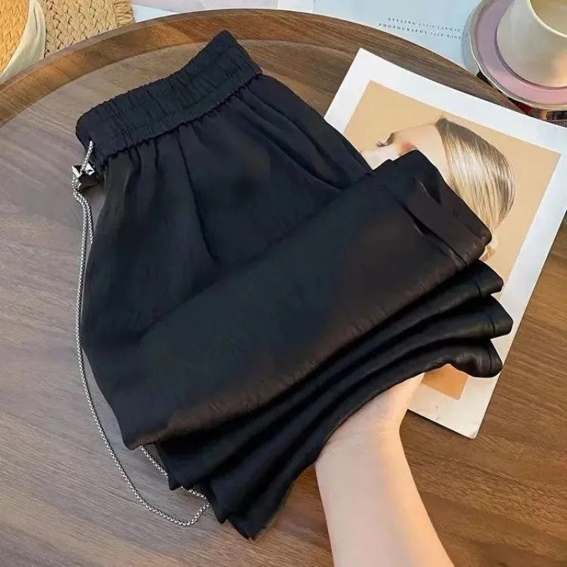 2026 New High-waisted Breezy Trousers with Hanfu-inspired Design Fashion Acetate Chinese-style Satin Wide-leg Thin Pants Women
2026 New High-waisted Breezy Trousers with Hanfu-inspired Design Fashion Acetate Chinese-style Satin Wide-leg Thin Pants Women