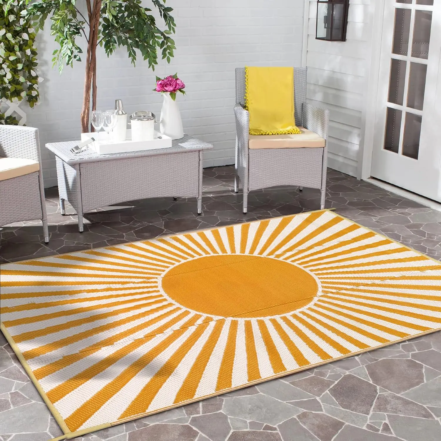 Outdoor Area Rug for Patio Clearance 5X8ft Waterproof, Reversible Plastic Straw Rug Outside Rug, RV Mat for Camping, Porch, B
Outdoor Area Rug for Patio Clearance 5X8ft Waterproof, Reversible Plastic Straw Rug Outside Rug, RV Mat for Camping, Porch, B