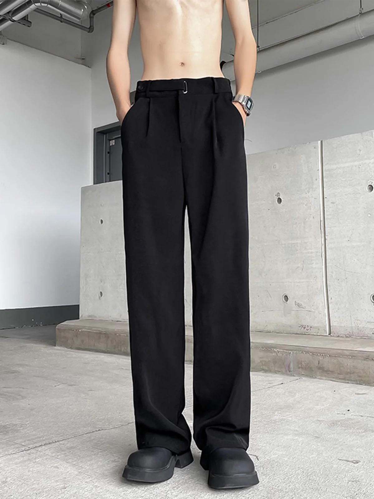 Black Slimming Ice Silk Men's Wide Leg Pants Floor-Length Trousers Straight Cut Casual Loose Fit Youth Fashion Summer Cool Style
Black Slimming Ice Silk Men's Wide Leg Pants Floor-Length Trousers Straight Cut Casual Loose Fit Youth Fashion Summer Cool Style