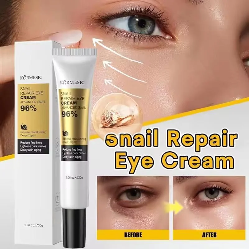 Snail Repair Eye Cream Reduce Fine Lines Lightens Dark Circles Intense Moisturizing Deep Repair Delay Skin Aging Daily Eye Care
Snail Repair Eye Cream Reduce Fine Lines Lightens Dark Circles Intense Moisturizing Deep Repair Delay Skin Aging Daily Eye Care