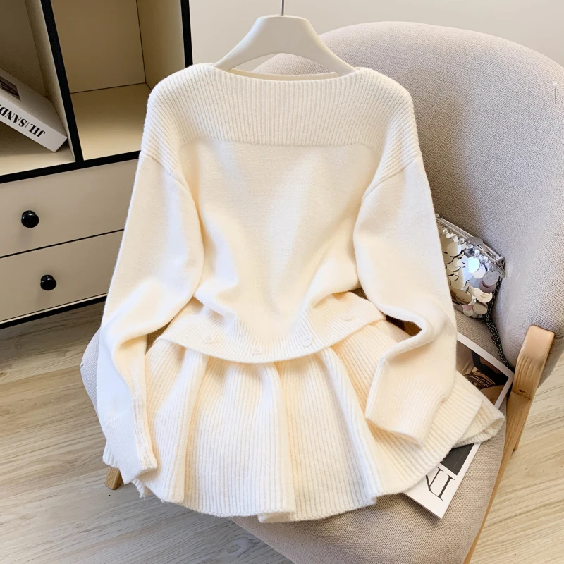 Autumn Winter New Style Women's Knitted Sweater Unique Top with Detachable Half Skirt Curtain Set High Quality Comfortable Fit
Autumn Winter New Style Women's Knitted Sweater Unique Top with Detachable Half Skirt Curtain Set High Quality Comfortable Fit