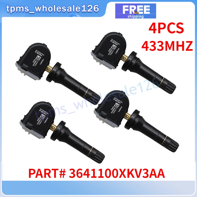 3641100XKV3AA Tire Pressure Monitor System Sensor 4PCS For Haval XY Tank 500 Great Wall HOVER H5 WINGLE 5 C30 TPMS 433MHZ
3641100XKV3AA Tire Pressure Monitor System Sensor 4PCS For Haval XY Tank 500 Great Wall HOVER H5 WINGLE 5 C30 TPMS 433MHZ