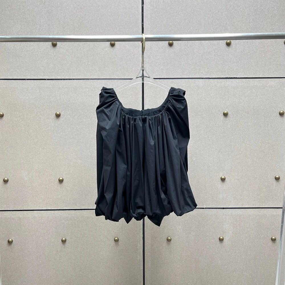 2026 Summer Women Cotton Blend Off Shoulder Tank Top Loose Puff Sleeveless Blouse Casual Solid White Black Bubble Hem Vest
2026 Summer Women Cotton Blend Off Shoulder Tank Top Loose Puff Sleeveless Blouse Casual Solid White Black Bubble Hem Vest