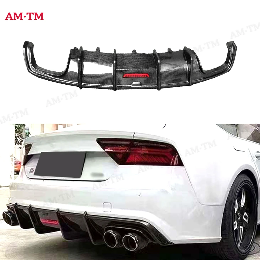 Carbon Fiber For Audi A7 S7 C7.5 2016-2018 Car Rear Bumper Lip Diffuser Spoiler Parts Back lip K Style Upgrade Body kit
Carbon Fiber For Audi A7 S7 C7.5 2016-2018 Car Rear Bumper Lip Diffuser Spoiler Parts Back lip K Style Upgrade Body kit