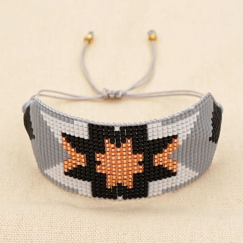 Beaded bracelet Geometry Personality Hand-woven Adjustable female Trend Simple Pattern Stars Bohemia Original Rice bead bracelet
Beaded bracelet Geometry Personality Hand-woven Adjustable female Trend Simple Pattern Stars Bohemia Original Rice bead bracelet