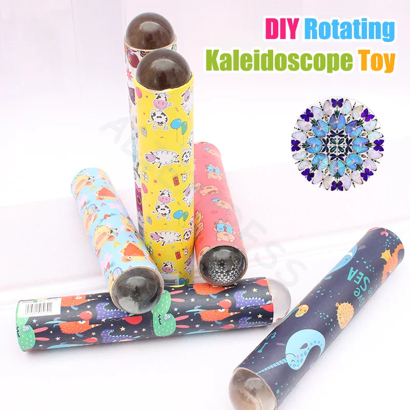 DIY Rotating Kaleidoscope Material Kit Cute Cartoon Kaleidoscope Toys Experiment Teaching Tools Handmade Toys Kid Gifts
DIY Rotating Kaleidoscope Material Kit Cute Cartoon Kaleidoscope Toys Experiment Teaching Tools Handmade Toys Kid Gifts