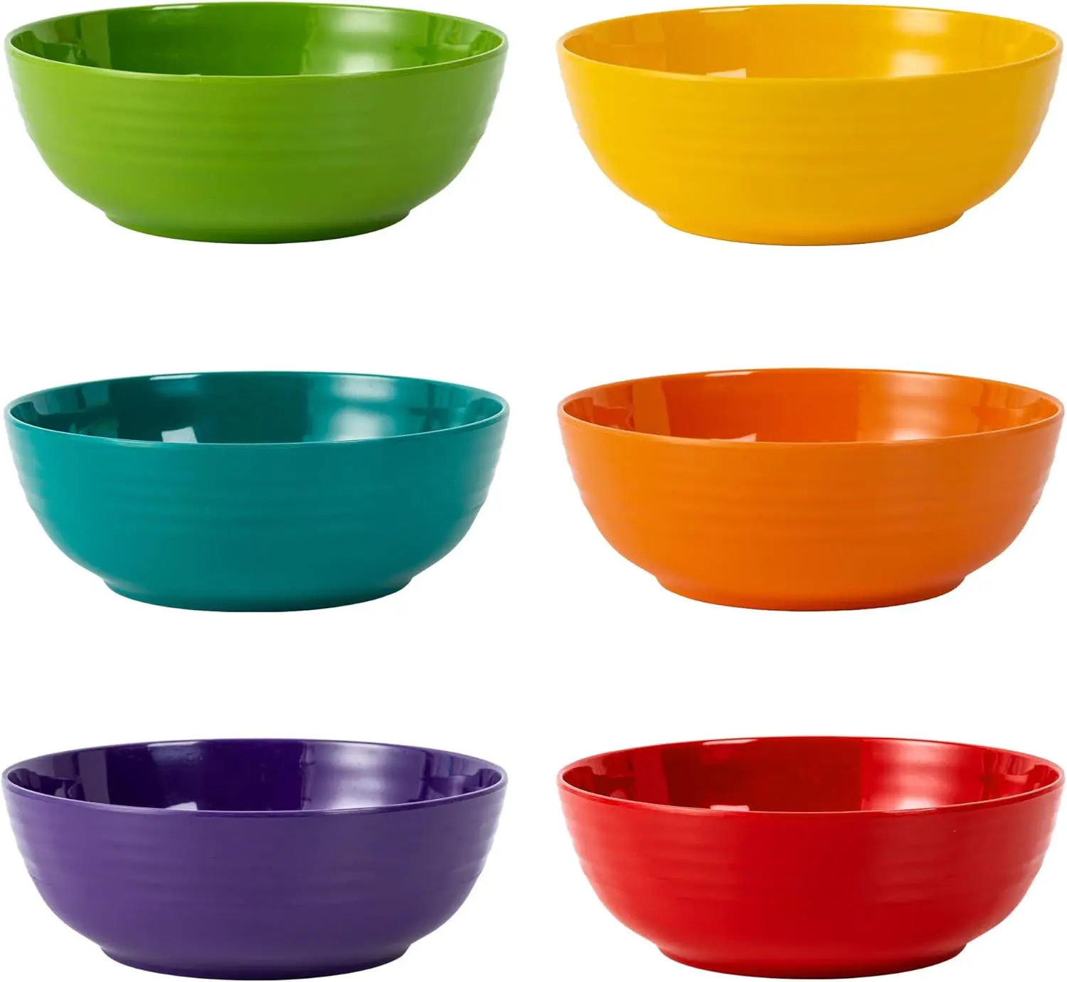 Melamine Cereal Bowls, Salad Bowls Soup Bowls, Shatter Resistant, 7 inch, set of 6 Multicolor
Melamine Cereal Bowls, Salad Bowls Soup Bowls, Shatter Resistant, 7 inch, set of 6 Multicolor