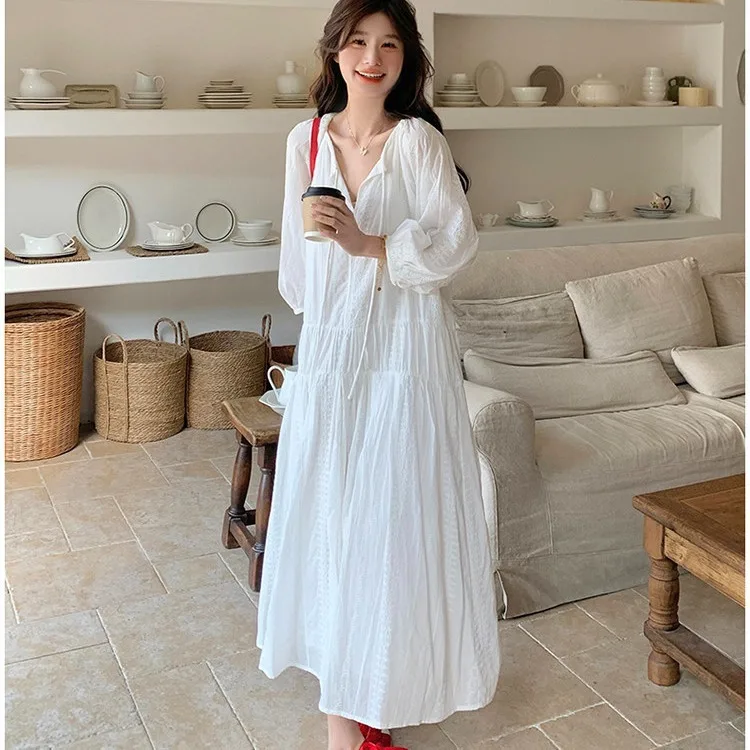 French-style White Embroidered Dress For Women, 2026 Spring And Autumn New Model, High-end, Super Stylish, Unique And Stunning
French-style White Embroidered Dress For Women, 2026 Spring And Autumn New Model, High-end, Super Stylish, Unique And Stunning