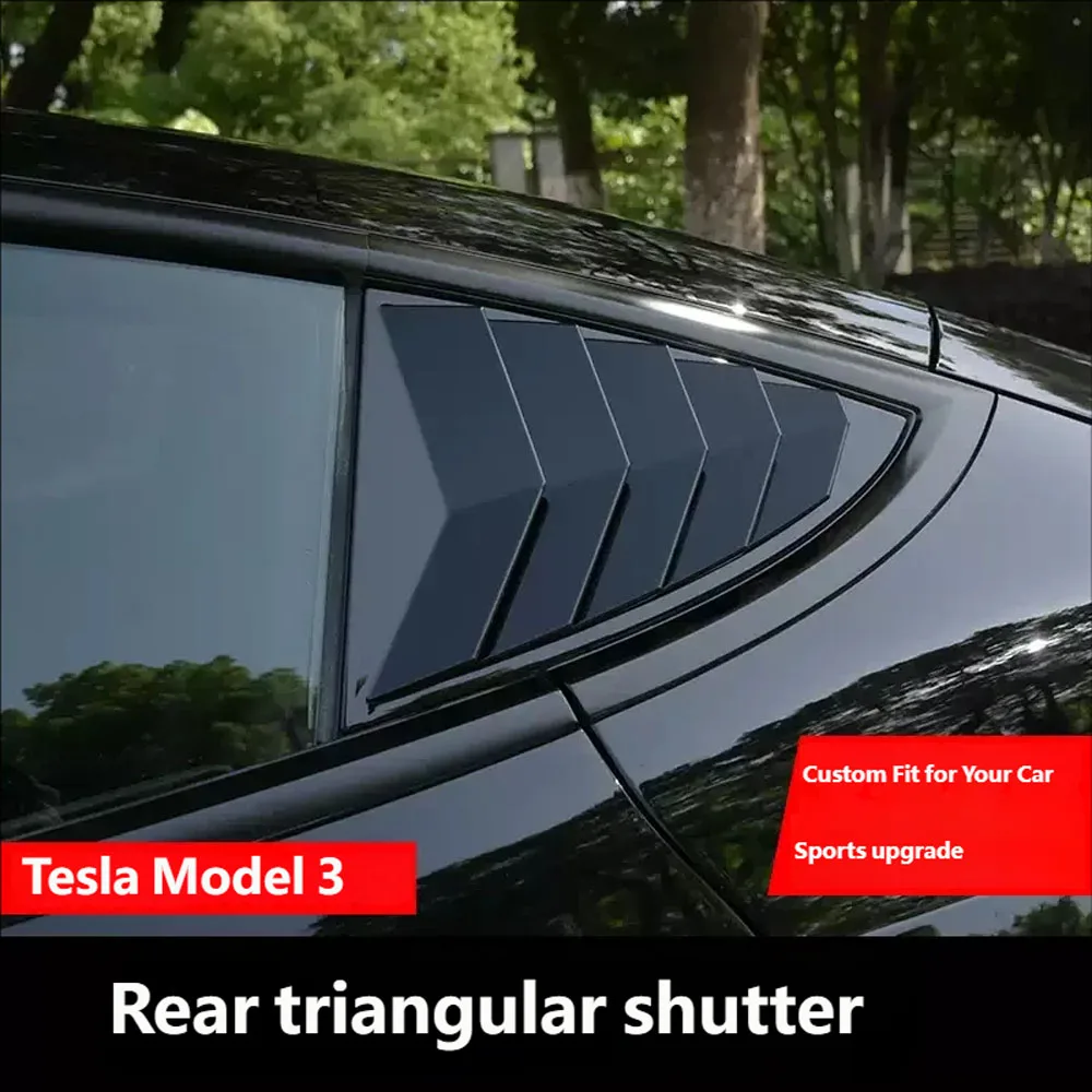 For Tesla Model Y-Refresh Rear Side Window Shutter Cover Trim Stylish Look Triangle Louver Modified
For Tesla Model Y-Refresh Rear Side Window Shutter Cover Trim Stylish Look Triangle Louver Modified