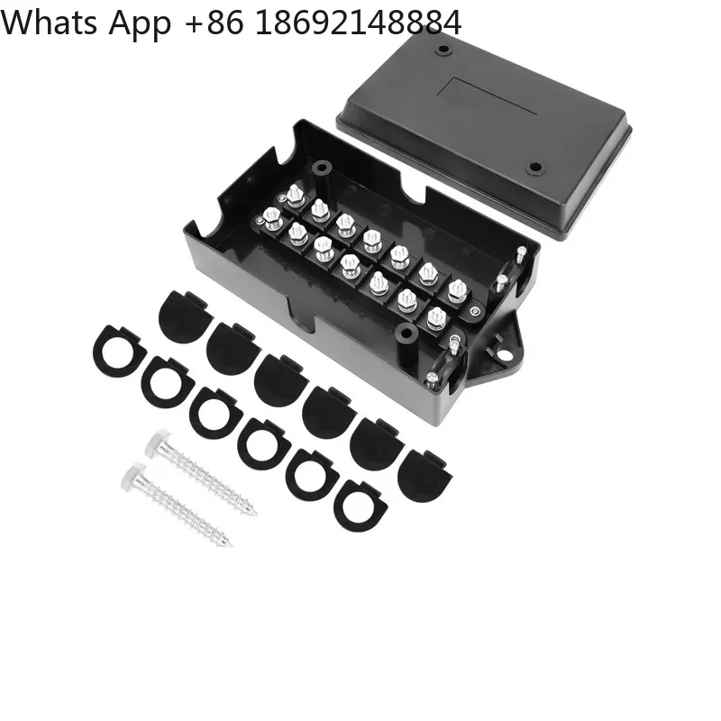 14-Way Trailer US Standard Power Cord Junction Box for Auto Parts Double-Row Wiring PP Waterproof Shell Junction Box
14-Way Trailer US Standard Power Cord Junction Box for Auto Parts Double-Row Wiring PP Waterproof Shell Junction Box