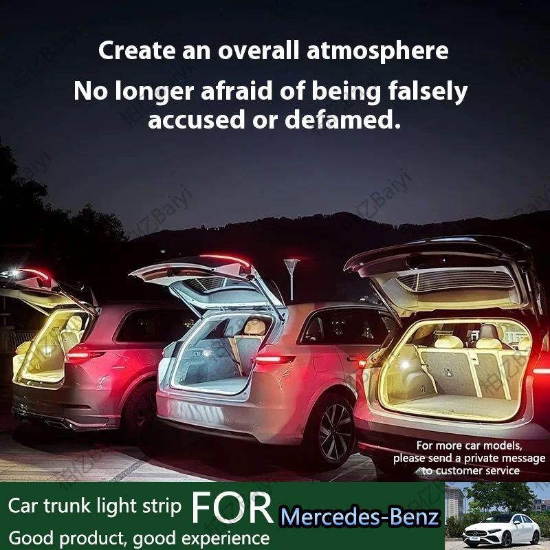 For Mercedes-Benz Full range rear trunk lights for cars, SUVs, sedans, taillights, ambient lights, automatic 200cm 400cm
For Mercedes-Benz Full range rear trunk lights for cars, SUVs, sedans, taillights, ambient lights, automatic 200cm 400cm