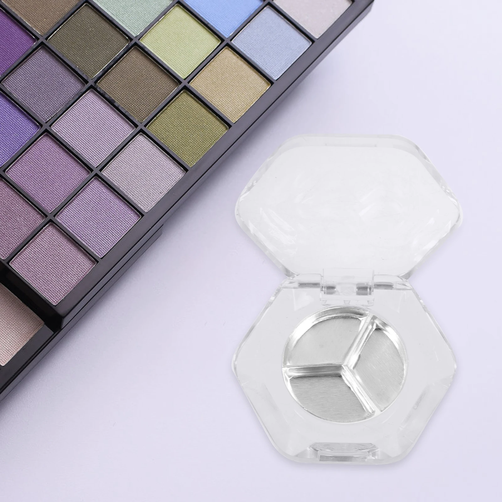 8pcs Hexagonal Transparent Empty Eye Shadow Boxes Blush Case Small Makeup Travel Eyeshadow Pans Container 
8pcs Hexagonal Transparent Empty Eye Shadow Boxes Blush Case Small Makeup Travel Eyeshadow Pans Container