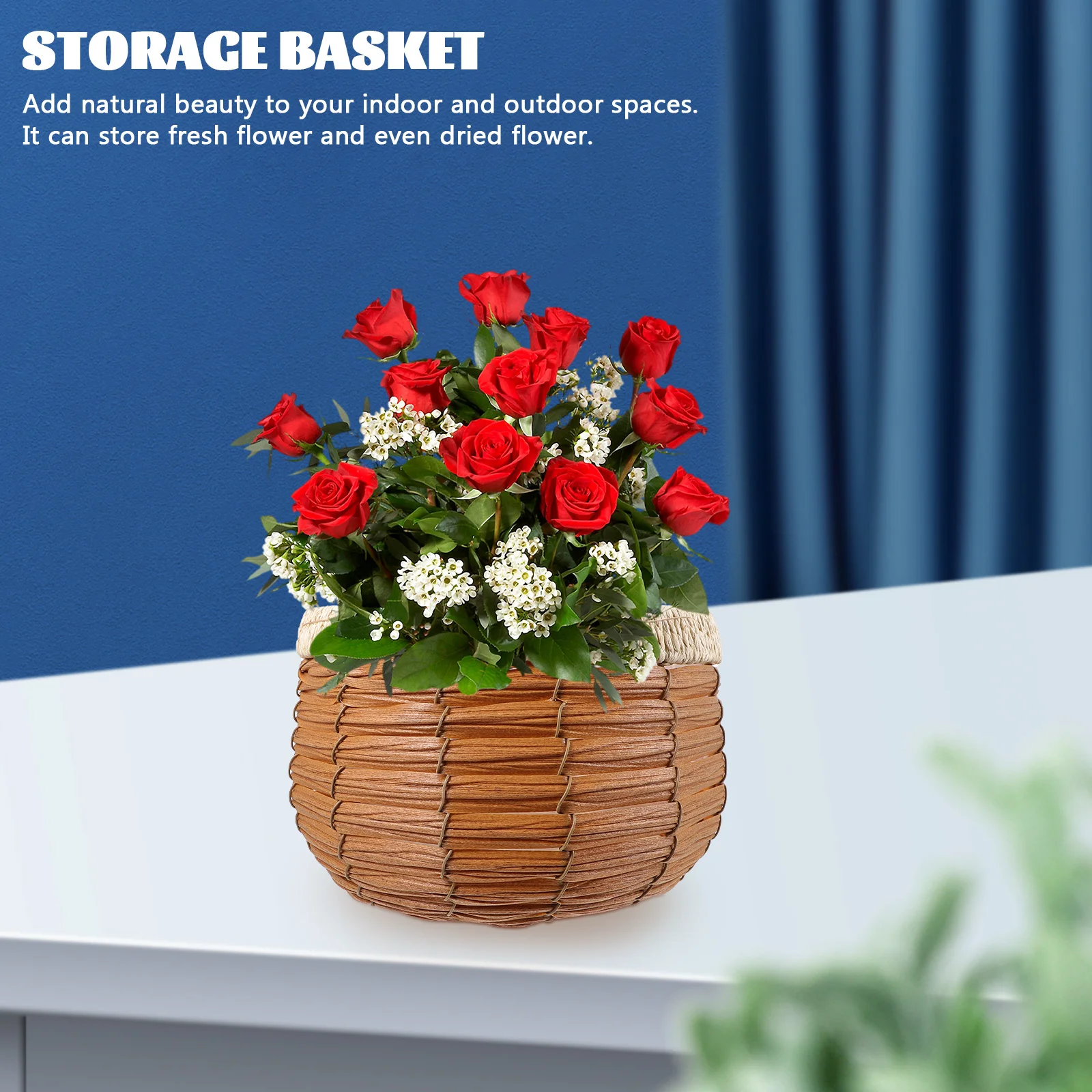 Woven Planter Basket Natural Handwoven Plant Pot Container Farmhouse Rattan Storage Organizer Exquisite Craftsmanship Decorative
Woven Planter Basket Natural Handwoven Plant Pot Container Farmhouse Rattan Storage Organizer Exquisite Craftsmanship Decorative