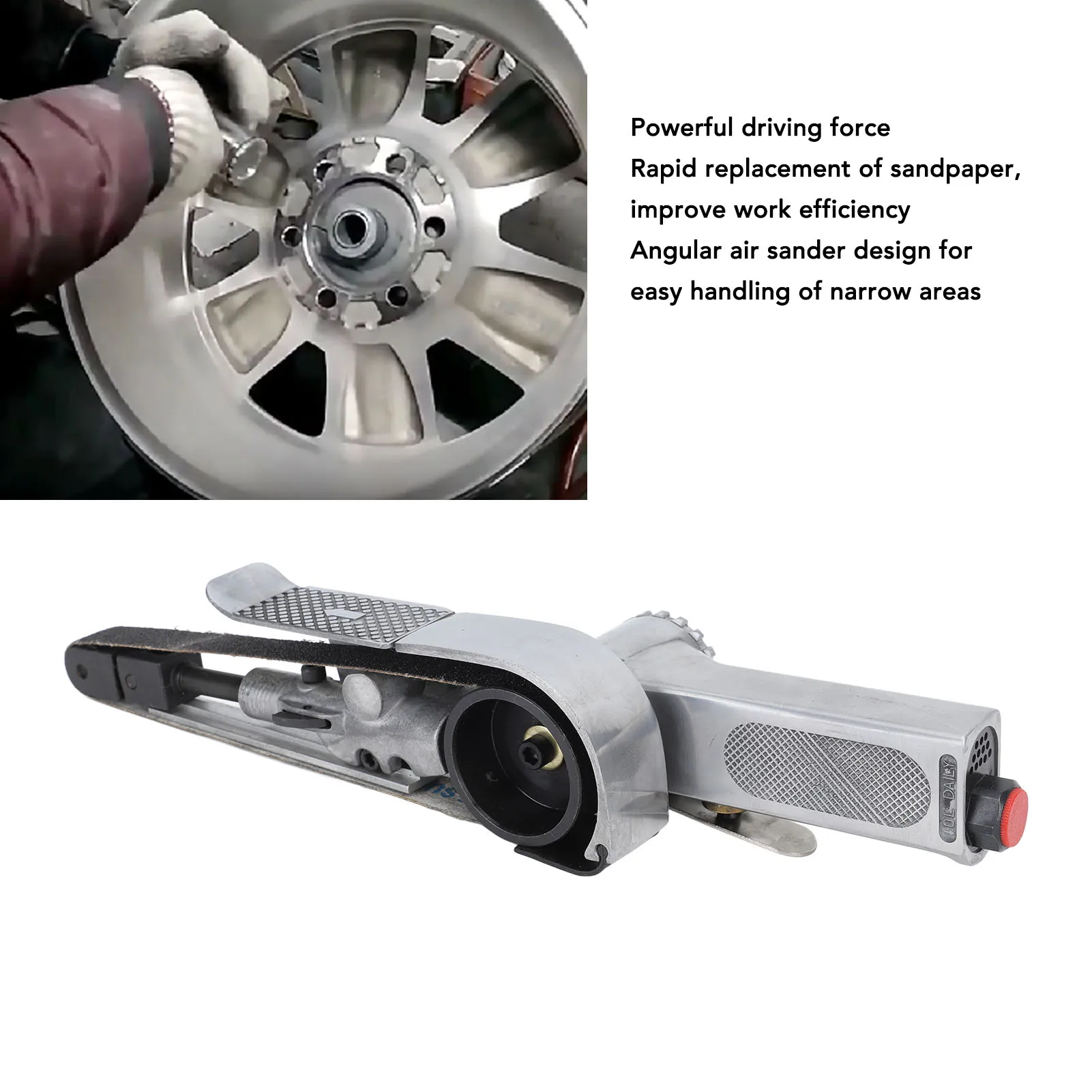 Pneumatic Belt Sander Air Belt Grinder Adjustable Speed Smooth Grinding Angle Tool for Wood Furniture Industry Polishing Work
Pneumatic Belt Sander Air Belt Grinder Adjustable Speed Smooth Grinding Angle Tool for Wood Furniture Industry Polishing Work