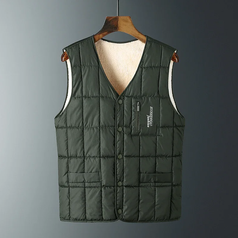 Autumn Winter Padded Thicken Sweater Knitwear Men Clothes Sweatshirt V-Neck T Shirt Tops Sleeveless Vest Waistcoat Pullover Coat
Autumn Winter Padded Thicken Sweater Knitwear Men Clothes Sweatshirt V-Neck T Shirt Tops Sleeveless Vest Waistcoat Pullover Coat