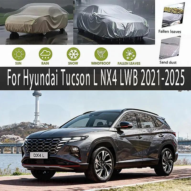 Для наружной защиты, полная для Hyundai Tucson L NX4 LWB 2021 2024 2025, водонепроницаемый пылезащитный снежный чехол, солнцезащитный козырек, автомобильные чехлы
Для наружной защиты, полная для Hyundai Tucson L NX4 LWB 2021 2024 2025, водонепроницаемый пылезащитный снежный чехол, солнцезащитный козырек, автомобильные чехлы