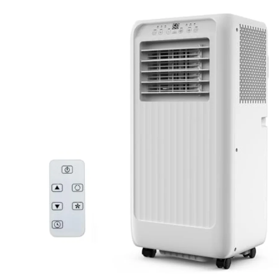 Portable air conditioner for bedroom, dorms, apartment: 10000 BTU, cools 450 sq.ft, white plastic, 3-in-1 cooling mode, remote
Portable air conditioner for bedroom, dorms, apartment: 10000 BTU, cools 450 sq.ft, white plastic, 3-in-1 cooling mode, remote