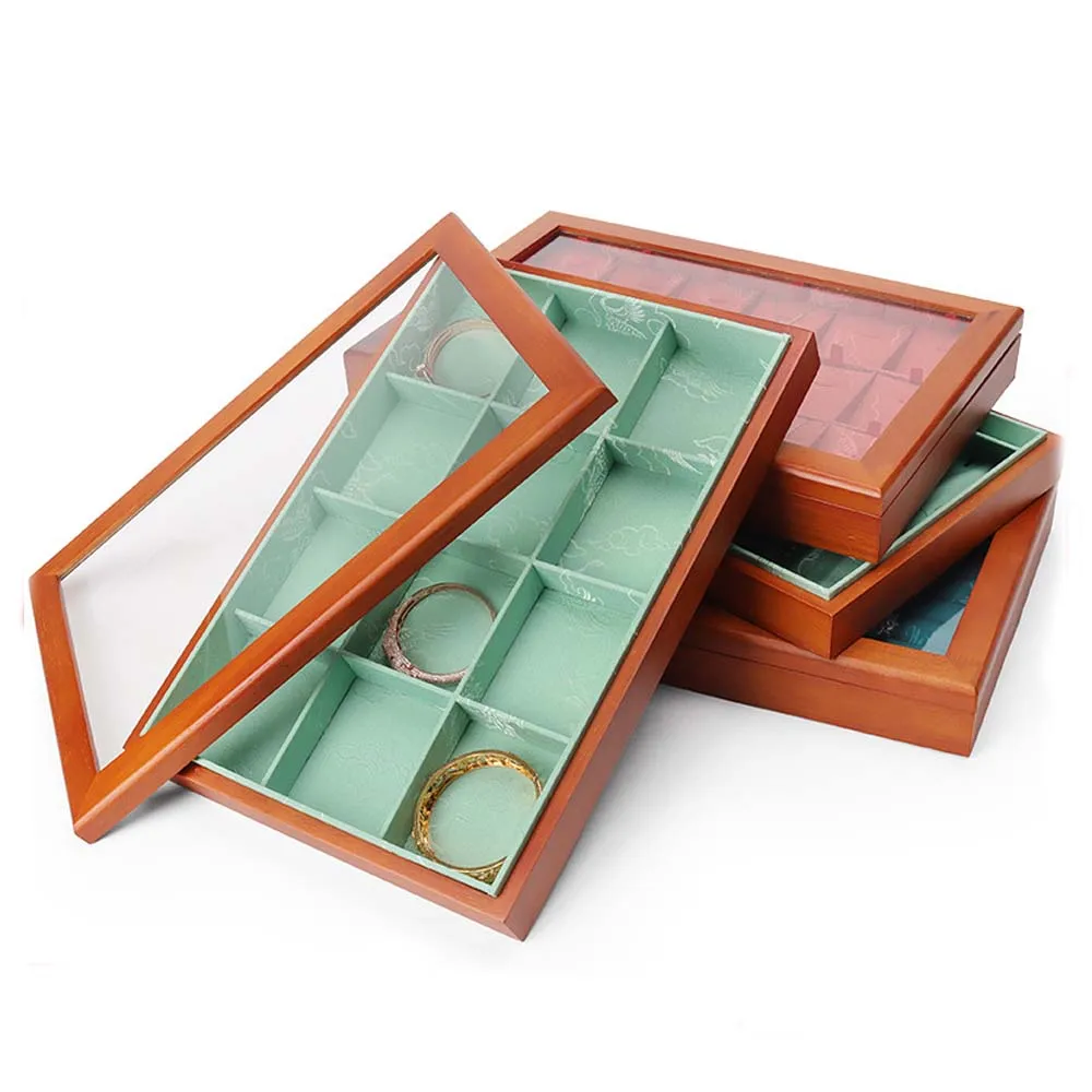 Retro Wooden Jewelry Box Ring Necklace Bracelet Display Case With Transparent Cover Jewelry Organizer Case For Women
Retro Wooden Jewelry Box Ring Necklace Bracelet Display Case With Transparent Cover Jewelry Organizer Case For Women