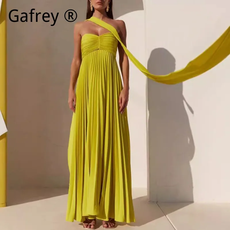 Hot Sale Sexy Strapless Pleated Mini Dress, Solid Color Sleeveless Bandage Bodycon Party Club Summer Dress Women
Hot Sale Sexy Strapless Pleated Mini Dress, Solid Color Sleeveless Bandage Bodycon Party Club Summer Dress Women