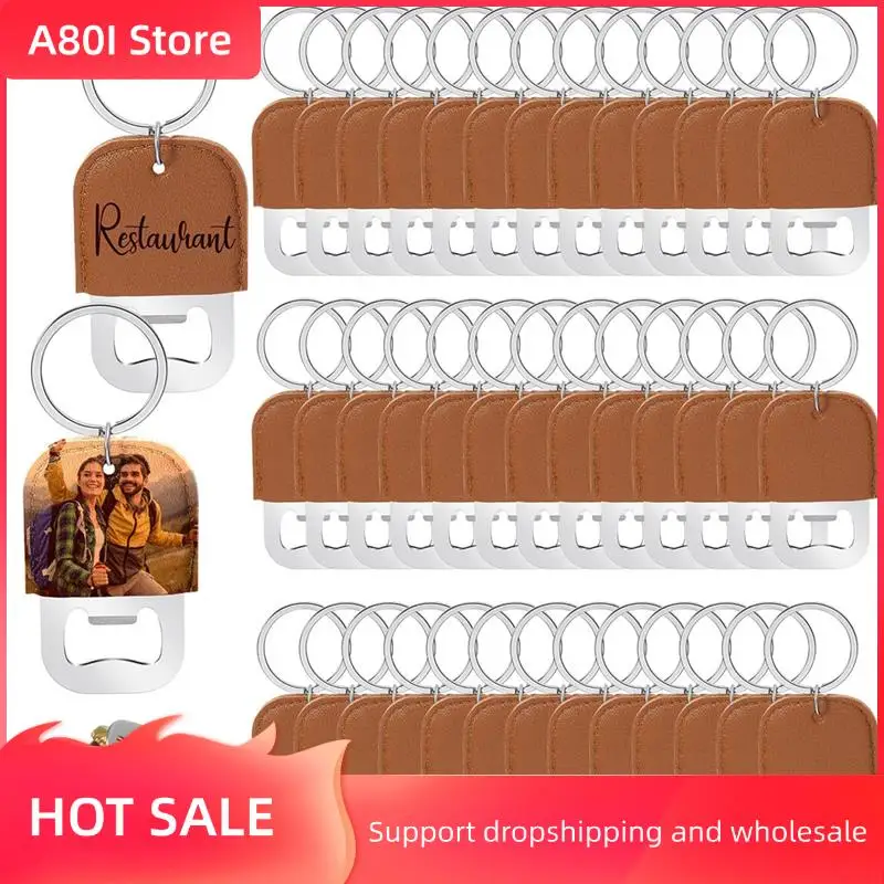 A80I 36 Pcs Dye Sublimation PU Leather Keychain With Steel Beer Bottle Opener For Gifts
A80I 36 Pcs Dye Sublimation PU Leather Keychain With Steel Beer Bottle Opener For Gifts
