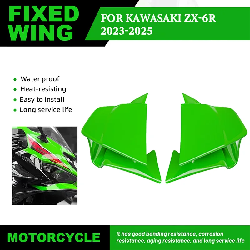 For KAWASAKI ZX-6R ZX6R 2023-2025 Motorcycle Aerodynamic Wing Fixed Wing Spoiler Fairing Side Winglet Windshield Wing Aileron
For KAWASAKI ZX-6R ZX6R 2023-2025 Motorcycle Aerodynamic Wing Fixed Wing Spoiler Fairing Side Winglet Windshield Wing Aileron