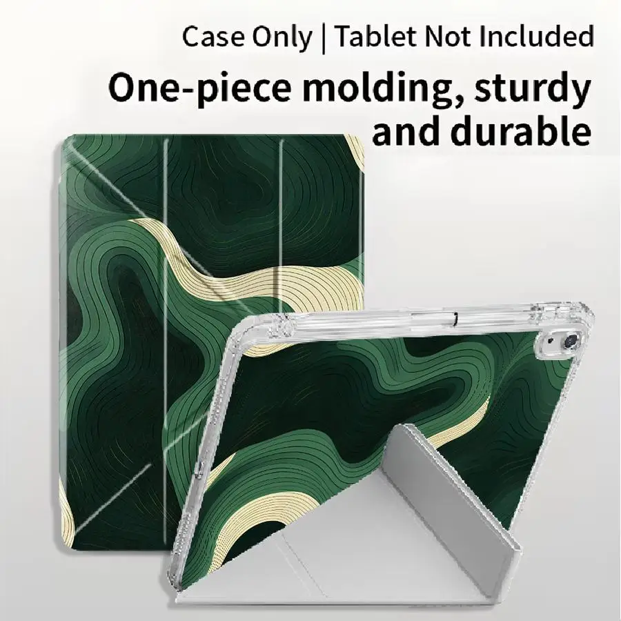 Green Abstract Swirl Tablet Case For iPad 11th 10th 9th 8th 7th 12.9inch Air 4 5 M3 M2 M4 11inch Mini 6 7 Pro 2025 Holder Cover
Green Abstract Swirl Tablet Case For iPad 11th 10th 9th 8th 7th 12.9inch Air 4 5 M3 M2 M4 11inch Mini 6 7 Pro 2025 Holder Cover
