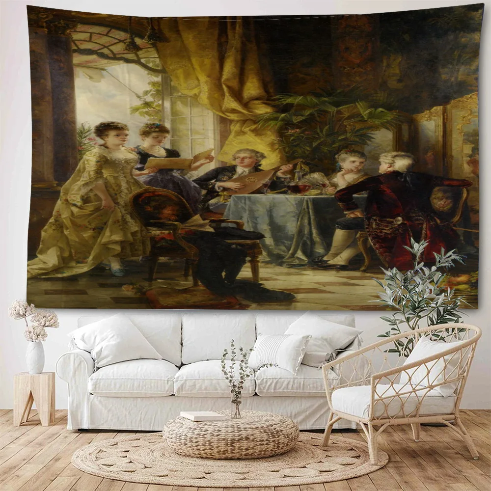 European court oil paintings, noblewoman backgrounds, decorative tapestries, court gatherings, group photos, decorative tapestri
European court oil paintings, noblewoman backgrounds, decorative tapestries, court gatherings, group photos, decorative tapestri