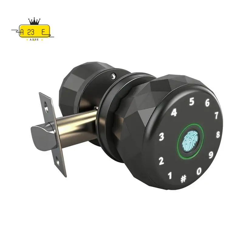 A23E-Tuya Lock - Fingerprint And App Control, Electronic Touchscreen Keypad, Passcode Unlock, Secure Indoor Installation