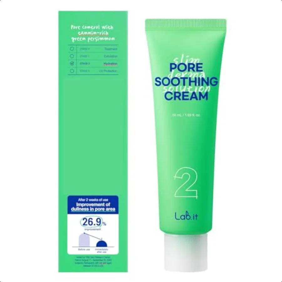 Lab.it Pore Soothing Cream Moisturizer for Oily Skin Pore Care with Tannin Niacinamide Hydrating Gel Cream for Clear Skin Korea
Lab.it Pore Soothing Cream Moisturizer for Oily Skin Pore Care with Tannin Niacinamide Hydrating Gel Cream for Clear Skin Korea