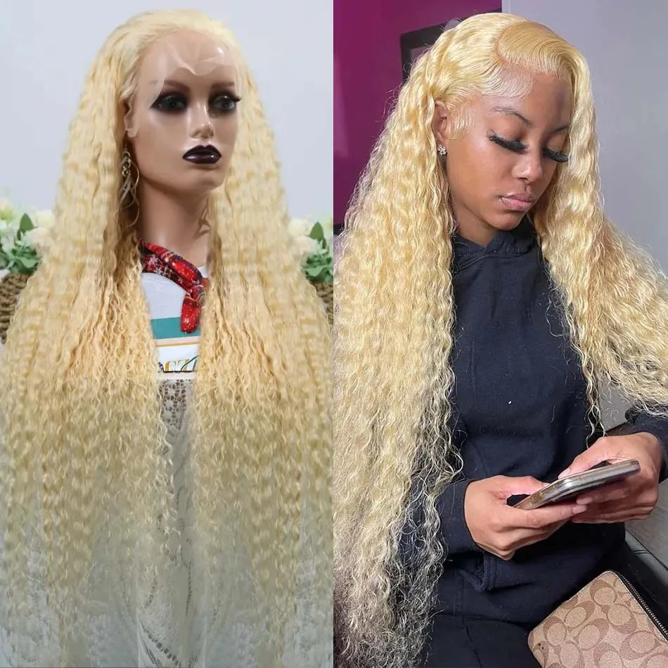 613 Honey Blonde Deep Wave Lace Frontal Wig Brazilian PrePlucked Curly 13x4 HD Transparent Lace Front Human Hair Wigs For Women
613 Honey Blonde Deep Wave Lace Frontal Wig Brazilian PrePlucked Curly 13x4 HD Transparent Lace Front Human Hair Wigs For Women