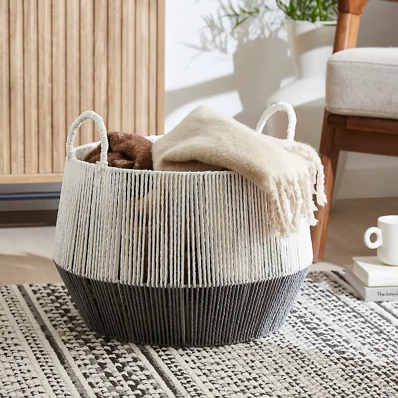 Dirty clothes basket Paper rope woven basketStorage basketClothing household laundry basketCosmetics sundries sorting baske
Dirty clothes basket Paper rope woven basketStorage basketClothing household laundry basketCosmetics sundries sorting baske