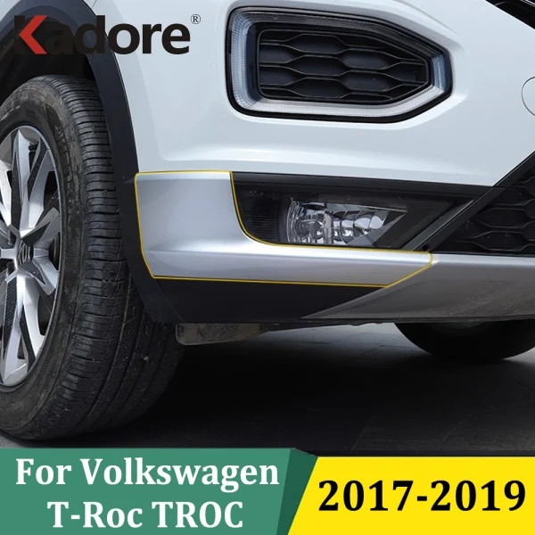 Для Volkswagen VW T-Roc TROC 2017 2018 2019, матовый передний бампер, угловая защитная крышка, накладка, внешние аксессуары автомобиля
Для Volkswagen VW T-Roc TROC 2017 2018 2019, матовый передний бампер, угловая защитная крышка, накладка, внешние аксессуары автомобиля