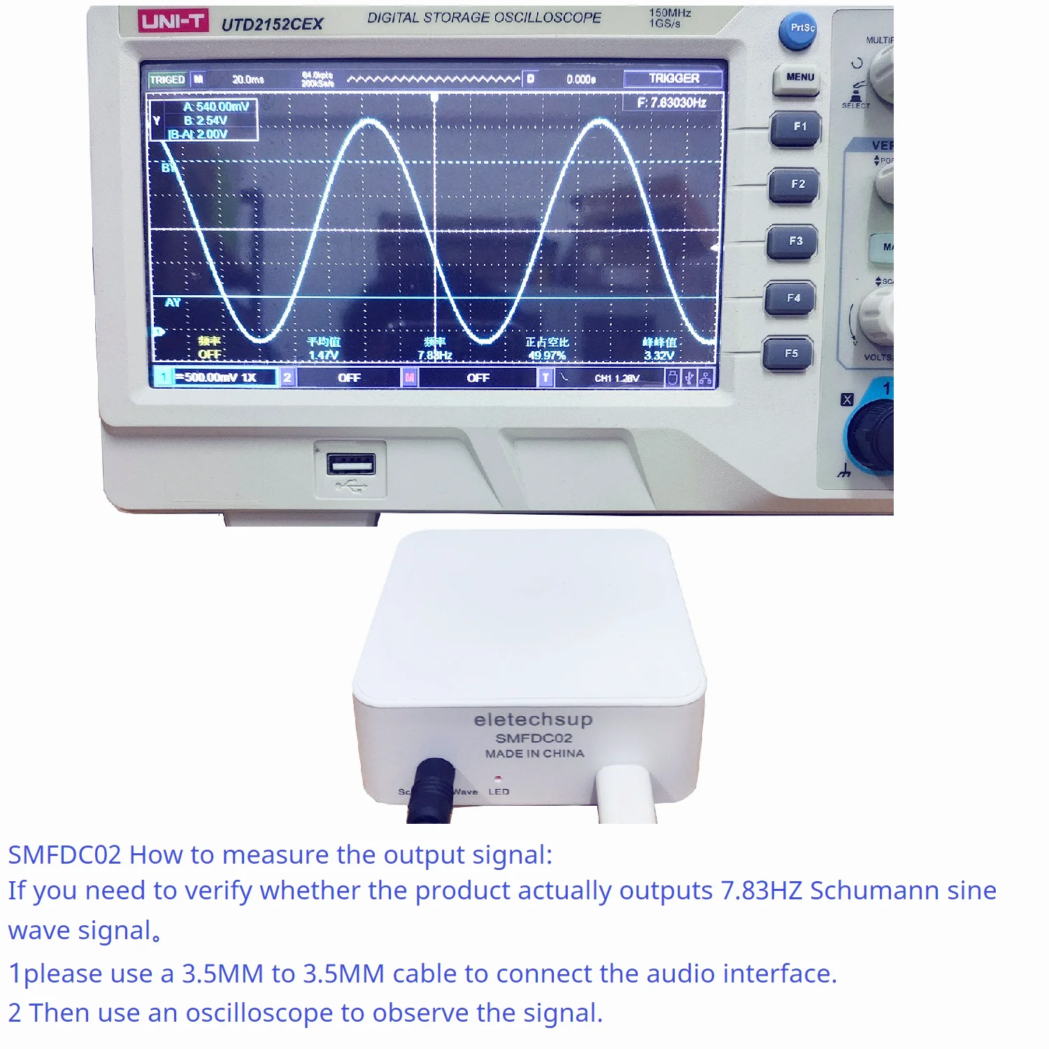 NEW! 7.83Hz Pure Sine Wave Schumann Resonances SR Signal Generator Earth HeartBeat Wave Booster SMFDC02
NEW! 7.83Hz Pure Sine Wave Schumann Resonances SR Signal Generator Earth HeartBeat Wave Booster SMFDC02