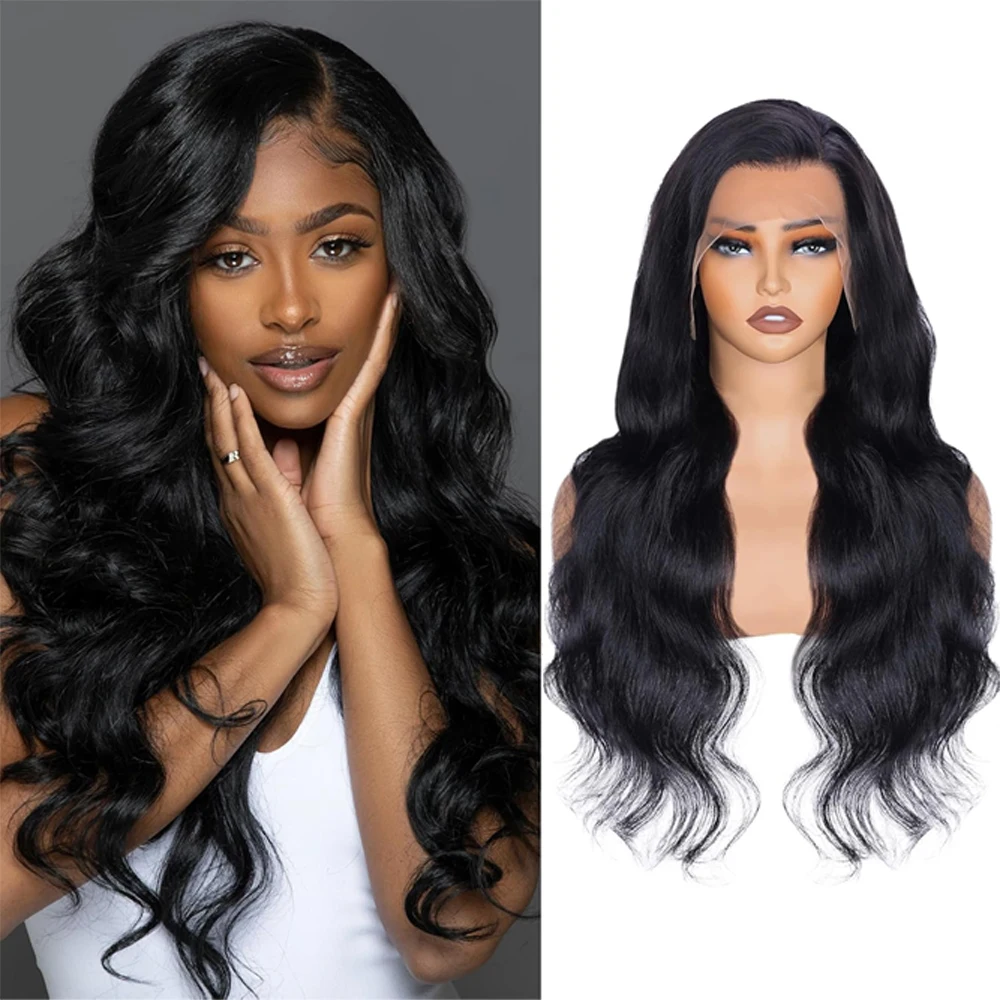 13x4 Body Wave Lace Front Wig Human Hair Lace Front Wigs Human Hair Pre Plucked 13x4 Hd Lace Frontal Hd Lace Front Wigs for Black Women 18-30inch Women's full head wig Natural Black Invisible Seamless
13x4 Body Wave Lace Front Wig Human Hair Lace Front Wigs Human Hair Pre Plucked 13x4 Hd Lace Frontal Hd Lace Front Wigs for Black Women 18-30inch Women's full head wig Natural Black Invisible Seamless