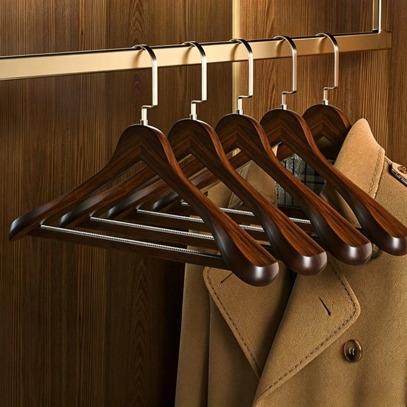 2PCS Premium Wide Shoulder Retro Natural Wood Clothes Hanger, Traceless Solid Wood Suit Hanger for Wardrobe Hotel Clothing Store
2PCS Premium Wide Shoulder Retro Natural Wood Clothes Hanger, Traceless Solid Wood Suit Hanger for Wardrobe Hotel Clothing Store