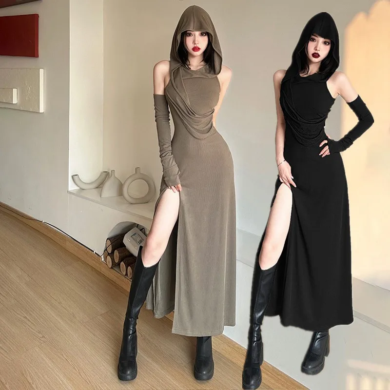 Sexy High-Waist Bodycon Halloween Costume Dark Witch Assassin Party Dress Women's Fashion Trendy Ensemble for Young Adults
Sexy High-Waist Bodycon Halloween Costume Dark Witch Assassin Party Dress Women's Fashion Trendy Ensemble for Young Adults