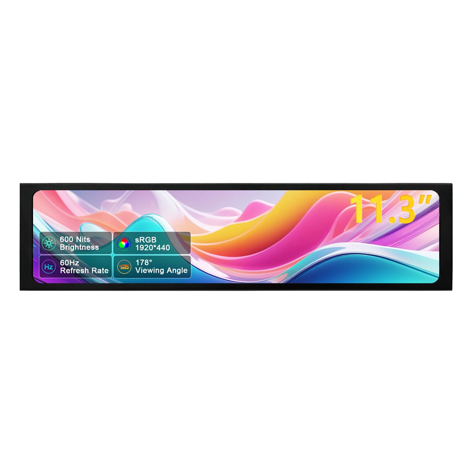 Wisecoco 11.3 inch 1920*440 Portable Monitor Stretched Bar Long mini Display Sub Screen IPS LCD Stretch Wide for PC Case Aida64
Wisecoco 11.3 inch 1920*440 Portable Monitor Stretched Bar Long mini Display Sub Screen IPS LCD Stretch Wide for PC Case Aida64