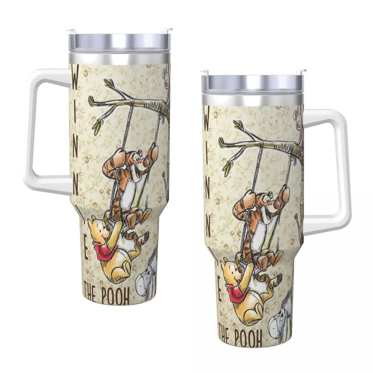 Winnie The Pooh Stainless Steel Tumbler Beach Thermal Mug With Straws and Lid 40oz Car Mugs Cold Drink Water Bottle
Winnie The Pooh Stainless Steel Tumbler Beach Thermal Mug With Straws and Lid 40oz Car Mugs Cold Drink Water Bottle