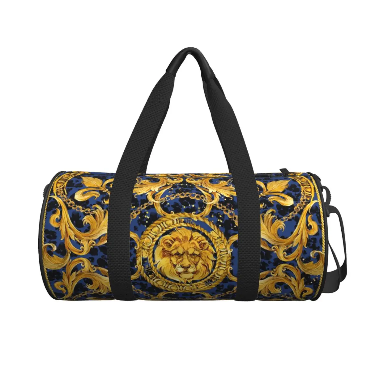 Большая спортивная сумка Golden Lion с барочным и дамасским орнаментом, водонепроницаемая дорожная сумка, сумка для фитнеса
Большая спортивная сумка Golden Lion с барочным и дамасским орнаментом, водонепроницаемая дорожная сумка, сумка для фитнеса