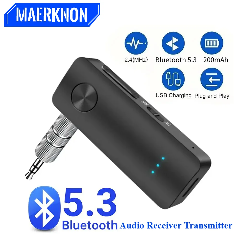 For Car Speakers Audio Music Receiver Handsfree Headset 2 in 1 AUX Bluetooth 5.3 Receiver Transmitter Adapter For TV/PC/Car
For Car Speakers Audio Music Receiver Handsfree Headset 2 in 1 AUX Bluetooth 5.3 Receiver Transmitter Adapter For TV/PC/Car