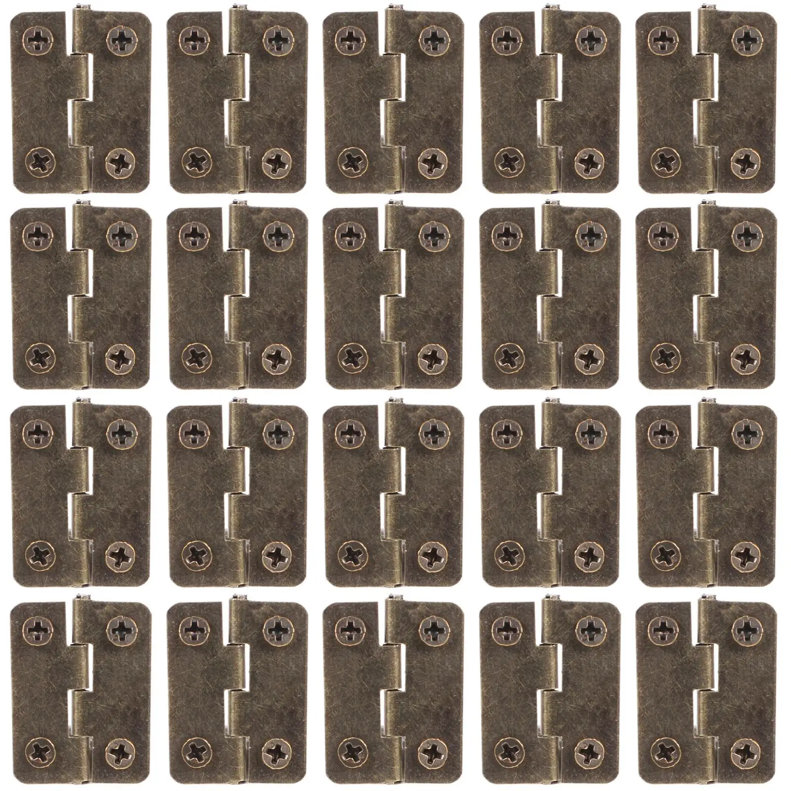 20 Pcs Mini Hinges 1 Inch Small Hinges for Wooden Box Chest DIY Crafts Jewelry Boxes Iron Hardware Accessories
20 Pcs Mini Hinges 1 Inch Small Hinges for Wooden Box Chest DIY Crafts Jewelry Boxes Iron Hardware Accessories