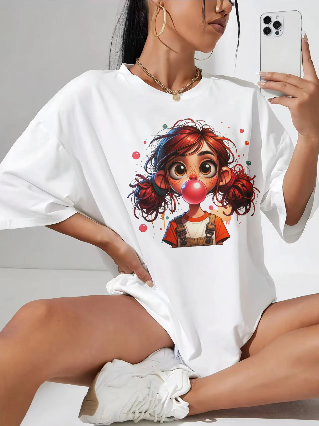 Watercolor Quirky Girl Clipart Bundle Women’s White Round Neck Fall T-Shirt Comfortable Plus Size Autumn Clothes Soft Halloween
Watercolor Quirky Girl Clipart Bundle Women’s White Round Neck Fall T-Shirt Comfortable Plus Size Autumn Clothes Soft Halloween