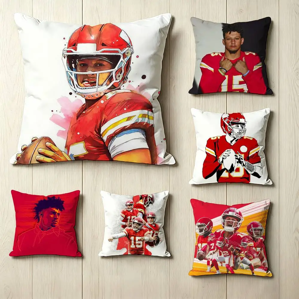 Rugby player P-Patrick Mahomes Square Double-Sided printed Pillow Case Bedroom Bedside Pillow Sofa Cushion Cover
Rugby player P-Patrick Mahomes Square Double-Sided printed Pillow Case Bedroom Bedside Pillow Sofa Cushion Cover