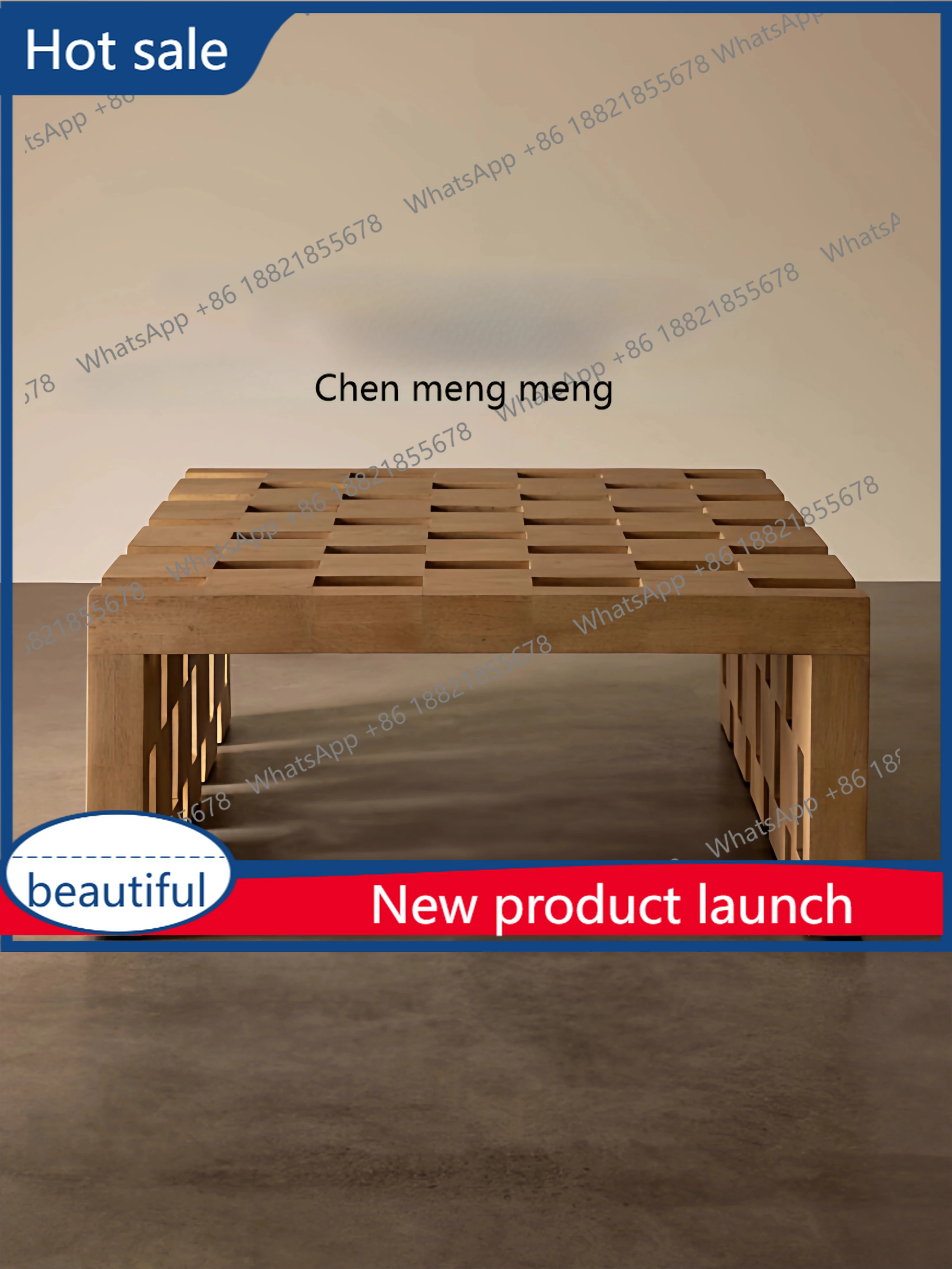 M53 Solid wood home living room coffee table, retro style creative reception square coffee table
M53 Solid wood home living room coffee table, retro style creative reception square coffee table