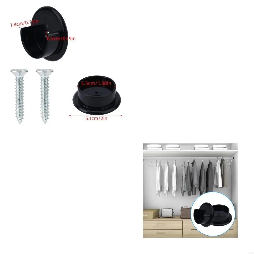 Durable Adjustable Shower Curtain Rod Holder for Bathroom Closet Storage Use
Durable Adjustable Shower Curtain Rod Holder for Bathroom Closet Storage Use